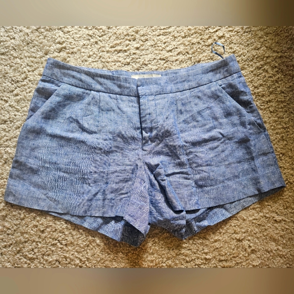 Joie Chambray Linen Shorts